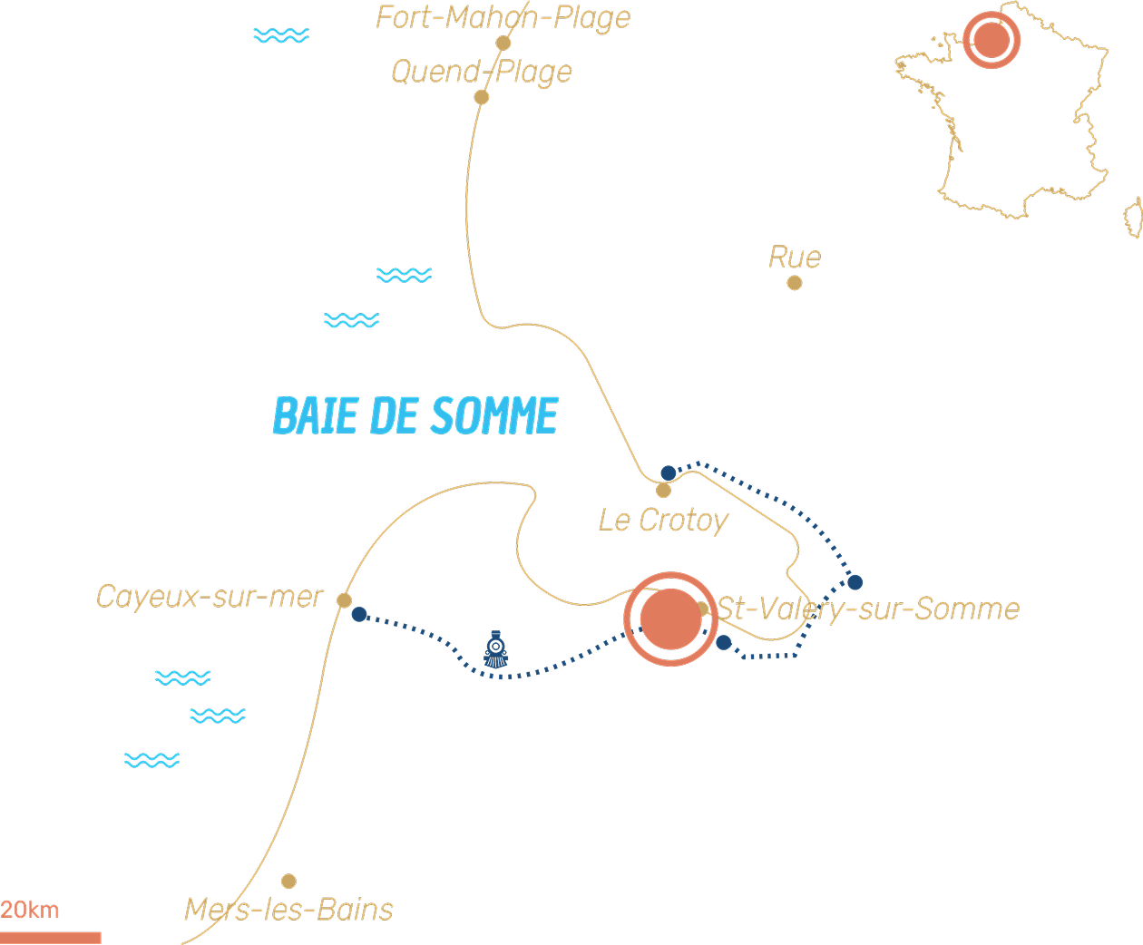 Carte de la Baie de Somme